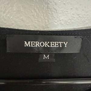 Connected Apparel Black Velvet Brooch Dress